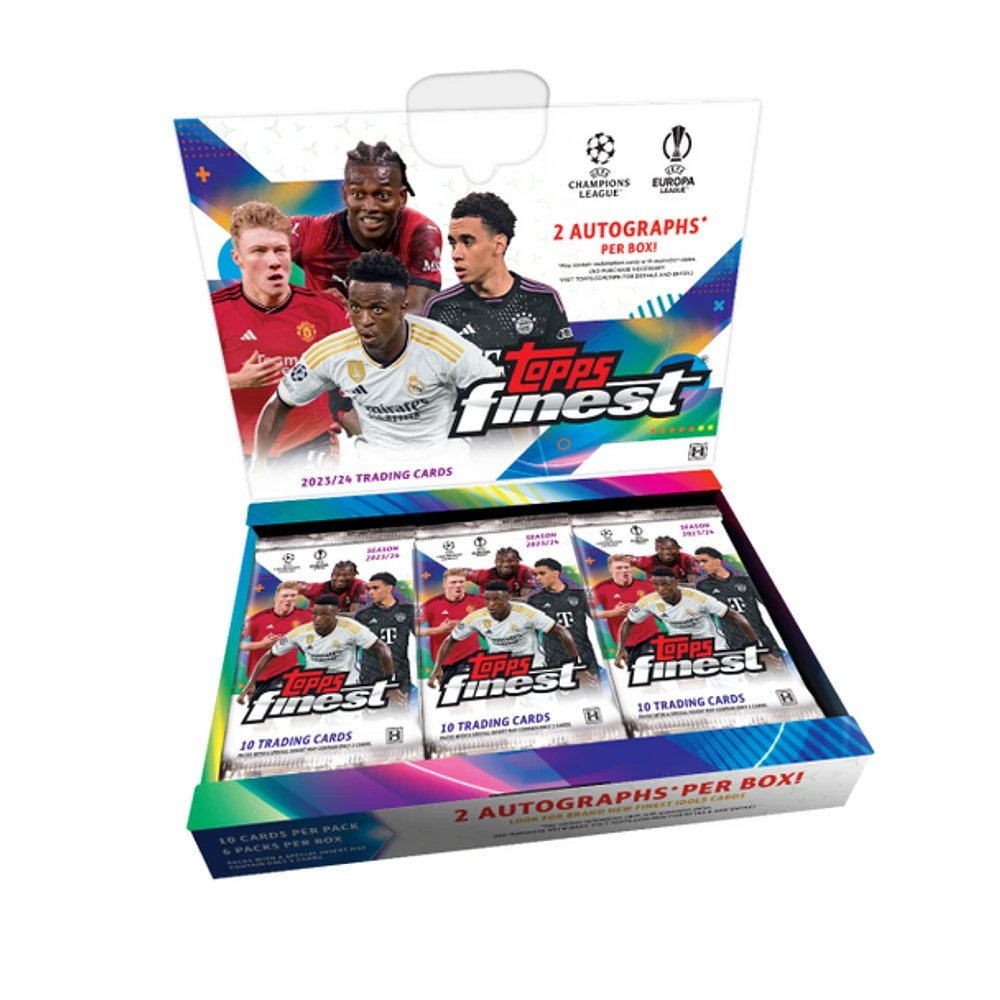 2023/24 Topps Finest UEFA Club Competitions Soccer Hobby Box PRE SALE MAY 15, 2024