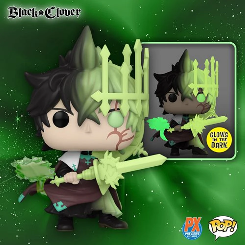 Funko Pop! BLACK CLVOER YUNO SPIRIT OF ZEPHYR #1422 GLOW [PX EXCLUSIVE]