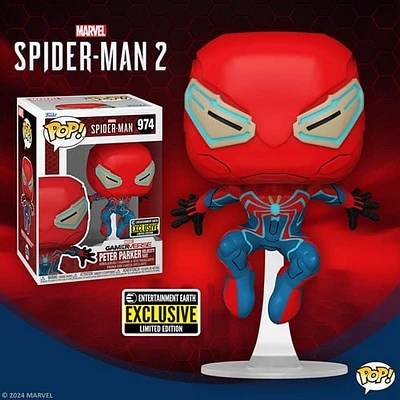 Funko Pop! Marvel: Spider-Man 2 - Peter Parker (Velocity Suit) #974 [Entertainment Earth Exclusive]