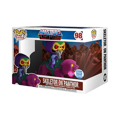 FUNKO POP! MOTU SKELETOR on PANTHOR FLOCKED #98 [FUNKO SHOP EXCLUSIVE]