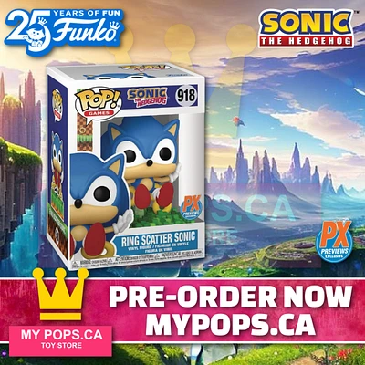 Funko Pop! Sonic the Hedgehog Ring Scattter Sonic #918
