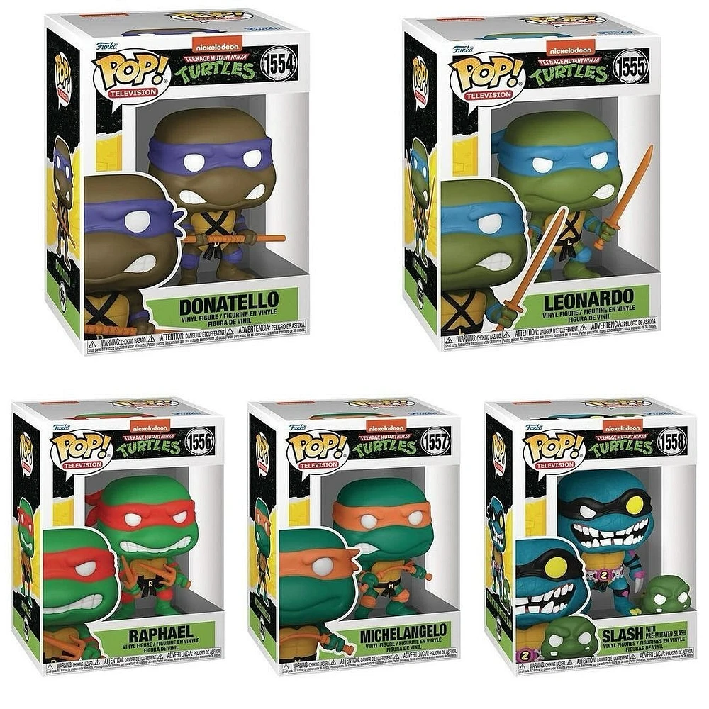 Funko Pop! Television: Teenage Mutant Ninja Turtles - Donatello / Leonardo Raphael Michelangelo Slash