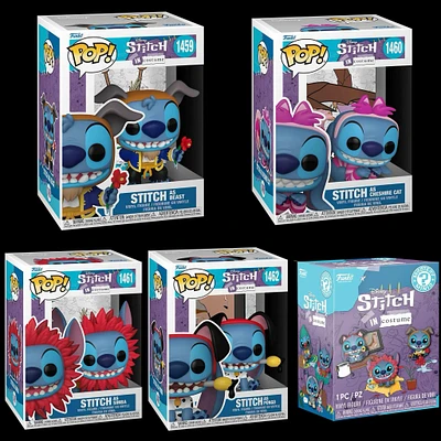 Funko Pop! DISNEY STITCH COSTUME BEAST - CHESHIRE CAT SIMBA PONGO 101 DALMATION