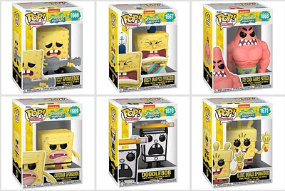 Funko Pop! Nickelodeon: Spongebob Squarepants - with Suds / Ripped Pants Krusty Krab Pizza Fry Cook Games Patrick Caveman Doodlebob Glove World *PREORDER*