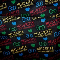 LOUNGEFLY SANRIO HELLO KITTY 50TH ANNIVERSARY NYLON MINI-BACKPACK