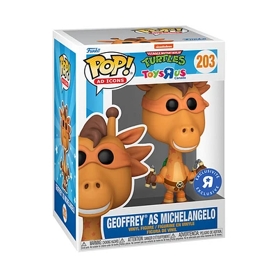 Funko Pop! TMNT TOYSRUS EXCLUSIVE GEOFFREY AS MICHELANGELO #203