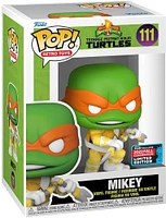 Funko Pop! YELLOW POWER RANGERS X TMNT NINJA TURTLE MIKEY MICHELANGELO #111 [NYCC SHARED EXCLUSIVE]
