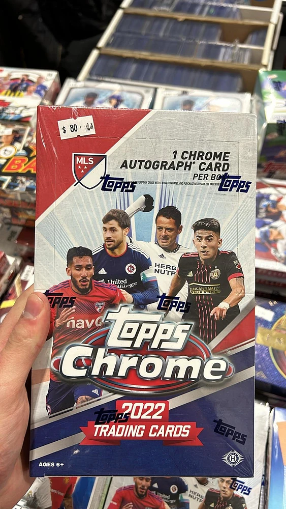 Topps Chrome 2022 Soccer Cards Hobby Box