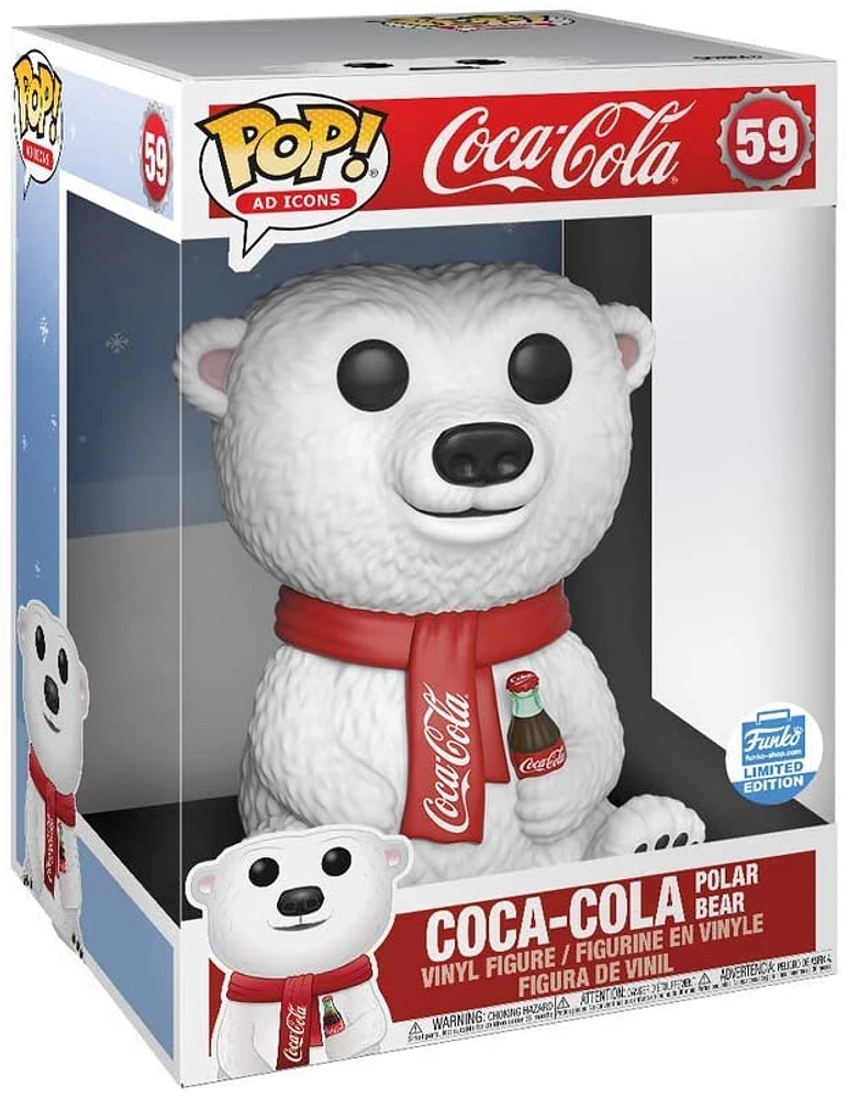 Funko Pop! Jumbo: Ad Icons - 10" Coca-Cola Polar Bear #59 [Funko Shop Exclusive]