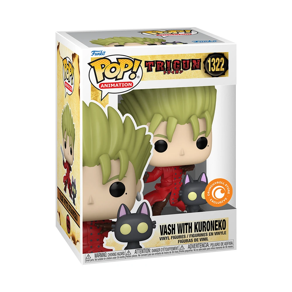 Funko Pop! Anime: Trigun - Vash with Kuroneko #1322 [CrunchyRoll Exclusive]