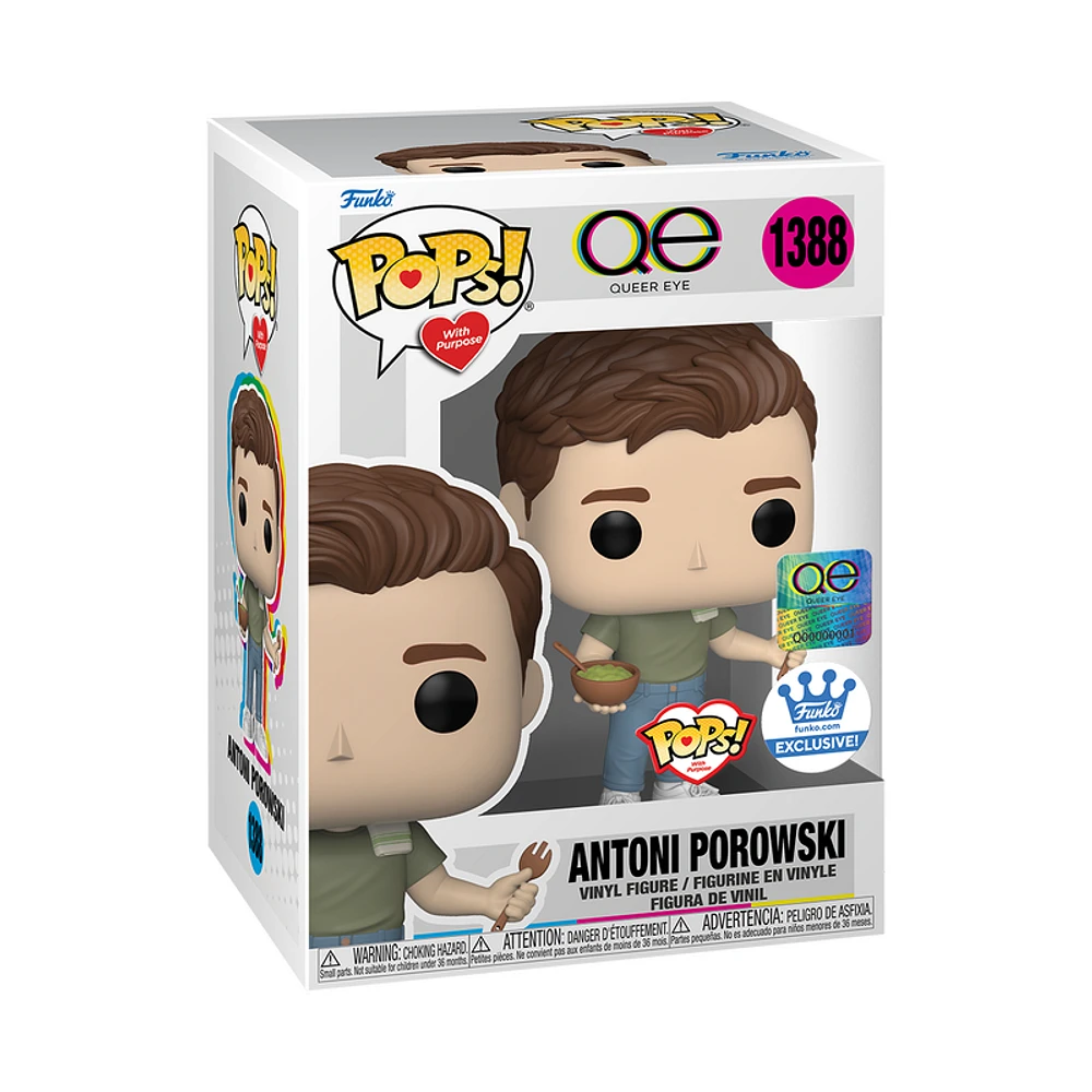 Funko Pop! QUEER EYE ANTONI POROWSKI #1388 with PURPOSE [FUNKO SHOP EXCLUSIVE] *PREORDER*