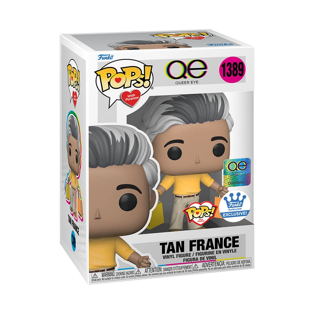 Funko Pop! QUEER EYE TAN FRANCE #1389 with PURPOSE [FUNKO SHOP EXCLUSIVE] *PREORDER*