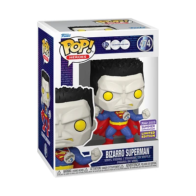 FUNKO POP! DC HEROES 100th BIZARRO SUPERMAN #474 [2023 SDCC SHARED EXCLUSIVE] *PREORDER*