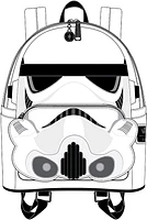 LOUNGEFLY STARWARS STORMTROOPER MINI BACKPACK
