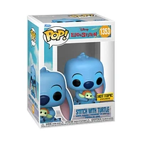 Funko Pop! DISNEY LILO & STITCH STITCH WITH TURTLE #135 [HOT TOPIC EXCLUSIVE]