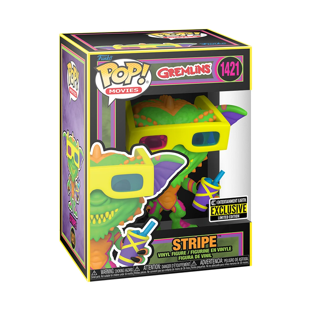 FUNKO POP! HORROR GREMLINS STRIPE BLACK LIGHT #1421 [EE EXCLUSIVE] *PREORDER*