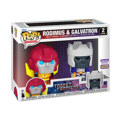FUNKO POP! TRANSFORMERS RODIMUS & GALVALTRON 2 PACK [2023 SDCC SHARED EXCLUSIVE] *PREORDER*