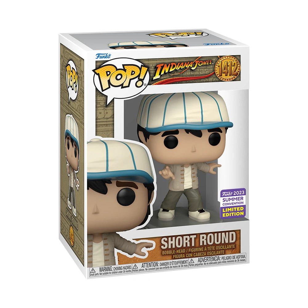 FUNKO POP! MOVIE INDIANA JONES SHORT ROUND #1412 [2023 SDCC SHARED EXCLUSIVE] *PREORDER*