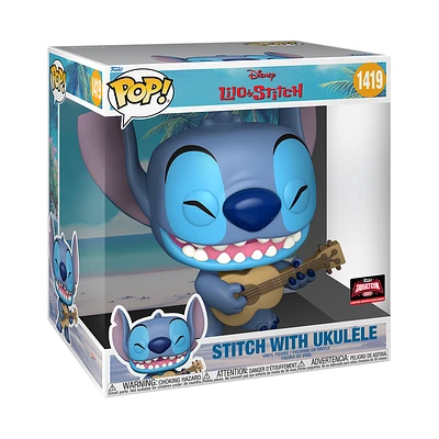 Funko Pop! Jumbo: Lilo & Stitch - Stitch with Ukulele #1419 [2024 TargetCon Exclusive] *PREORDER*