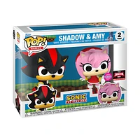 Funko Pop! Sonic The Hedgehog - Shadow & Amy (Flocked) 2pk [2024 TargetCon Exclusive] *PREORDER*