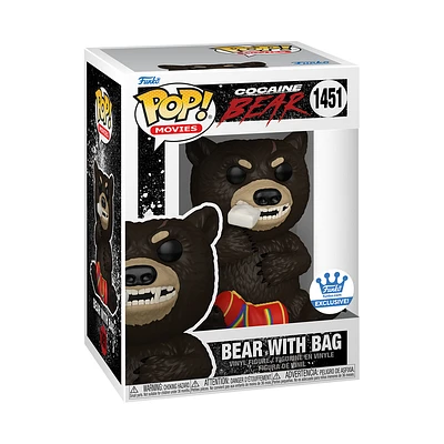 Funko Pop! Movies: Cocaine Bear - Cocaine Bear with Bag #1451 [Funko Shop Exclusive]