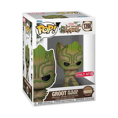 Funko Pop! Marvel: We Are Groot - Groot As Black Panther #1398 [Target Exclusive] *PREORDER*