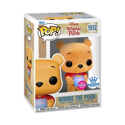 Funko Pop! Winnie The Pooh - Winnie The Pooh with Honey Pot (Flocked) #1512 [Funko Shop Exclusive]