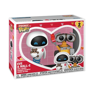 Funko Pop! Pocket Pop: Pixar: Wall-E - Eve & Wall-E (Valentine) 2pk *PREORDER*