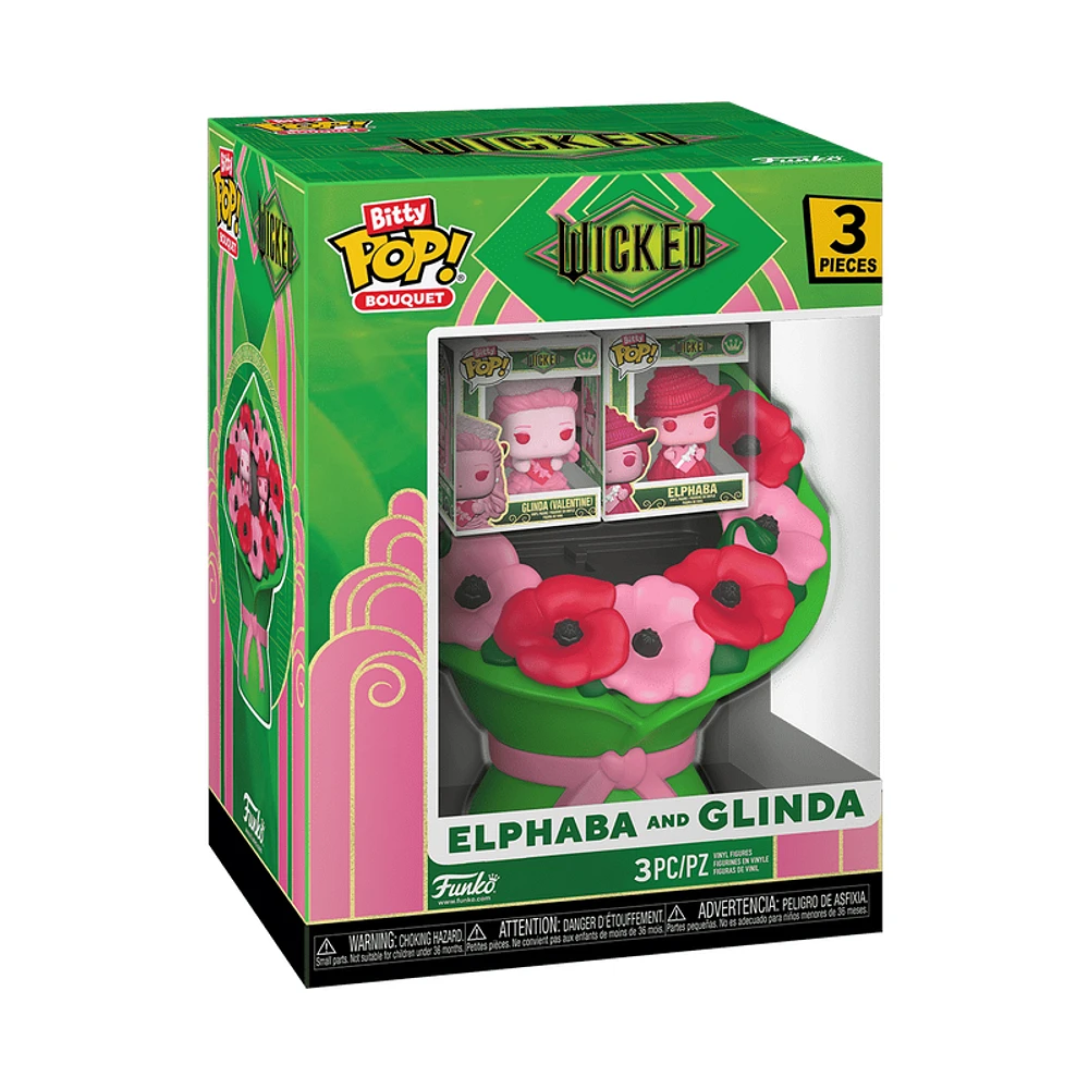 Funko Pop! Bitty Pop - Wicked Bouquet Elphaba & Glinda (Valentine)