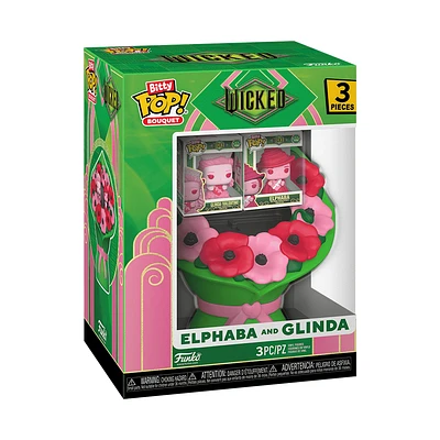 Funko Pop! Bitty Pop - Wicked Bouquet Elphaba & Glinda (Valentine)