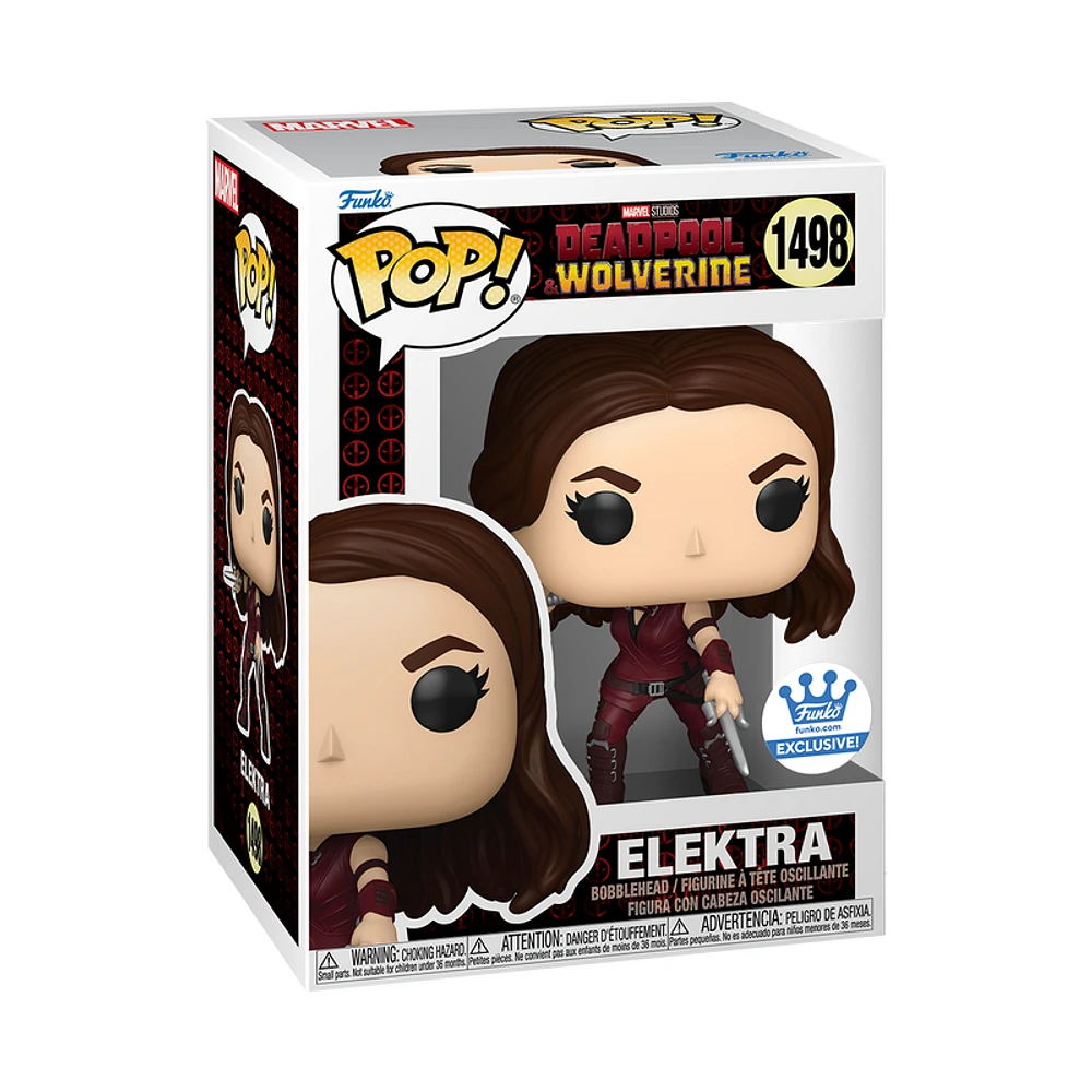 Funko Pop! Marvel: Deadpool & Wolverine - Elektra with Sai (Metallic) #1498 [Funko Shop Exclusive]