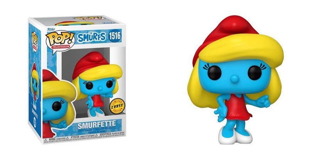 Funko Pop! The Smurfs - Smurfette #1516 Common + Chase
