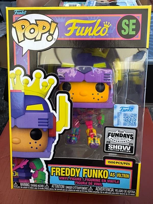 Funko Pop! Funko Fundays - Freddy Funko As Voltron (Black Light) SE [2025 Fundays Exclusive - Limited 1,500pcs]