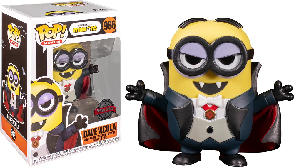 Funko Pop! Movies: MINIONS - DAVE'ACULA [SPECIAL EDITION] #966