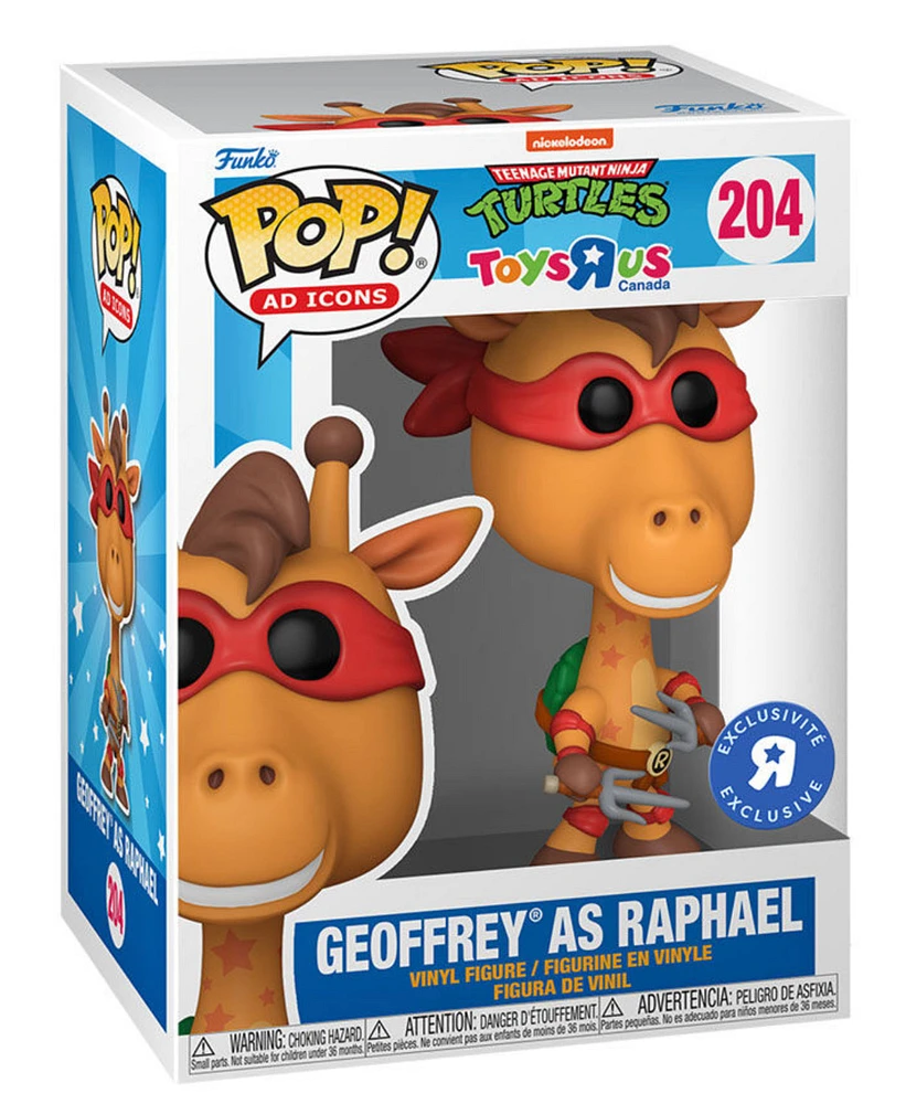 Funko Pop! TMNT TOYSRUS EXCLUSIVE GEOFFREY AS RAPHAEL #204