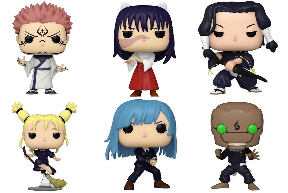 Funko Pop! Anime: Jujutsu Kaisen - Ryomen Sukuna / Utahime Iori Noritoshi Kamo Momo Nishimiya Kasumi Miwa Ultimate Mechamaru