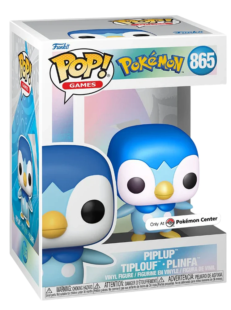 Funko Pop! Games: Pokemon - Piplup (Pearlescent) #865 [Pokemon Center Exclusive]