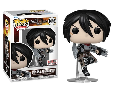 Funko Pop! Anime: Attack On Titan - Mikasa Ackermann (Metallic) #1446 [BigBadToyStore Exclusive]