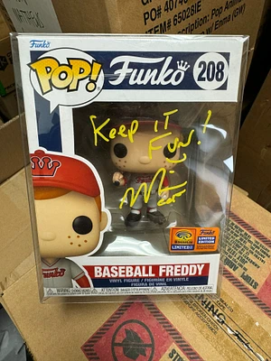 FUNKO POP! BASEBALL FREDDY #208 [2023 LIMITED EDITION WONDERCON EXCL] **MIKE BECKER SIGNED**