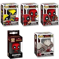Funko Pop! Marvel: Deadpool & Wolverine - with Headpool #1400 / Dogpool #1401 Kidpool #1402 Babypool #1403 Pocket Keychain **PREORDER**