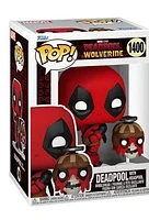 Funko Pop! Marvel: Deadpool & Wolverine - with Headpool #1400 / Dogpool #1401 Kidpool #1402 Babypool #1403 Pocket Keychain **PREORDER**