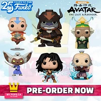 Funko Pop! Avatar: The Last Airbender - Iroh / Appa with Armor Momo King Bumi (On Throne) Floating Aang Azula Lightning