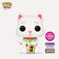 Funko Pop! LUCKY CAT BOBBLEHEAD FLOCKED #190 [2023 Shared Summer ASIA EXCLUSIVE]