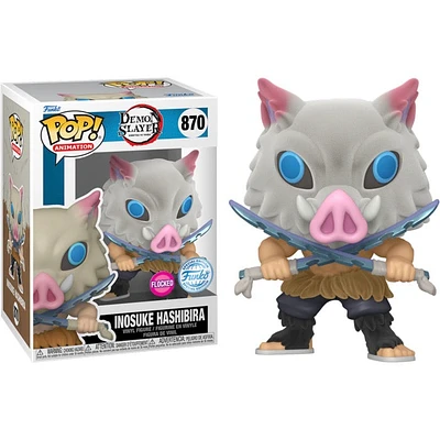 Funko Pop! Anime: Demon Slayer - Inosuke Hashibira (Flocked) #870 [Special Edition]