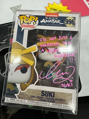 FUNKO POP! AVATAR LAST AIRBENDER SUKI **LIVE ACTION actor MARIA ZHANG AUTOGRAPHED** JSA AUTHENTICATED