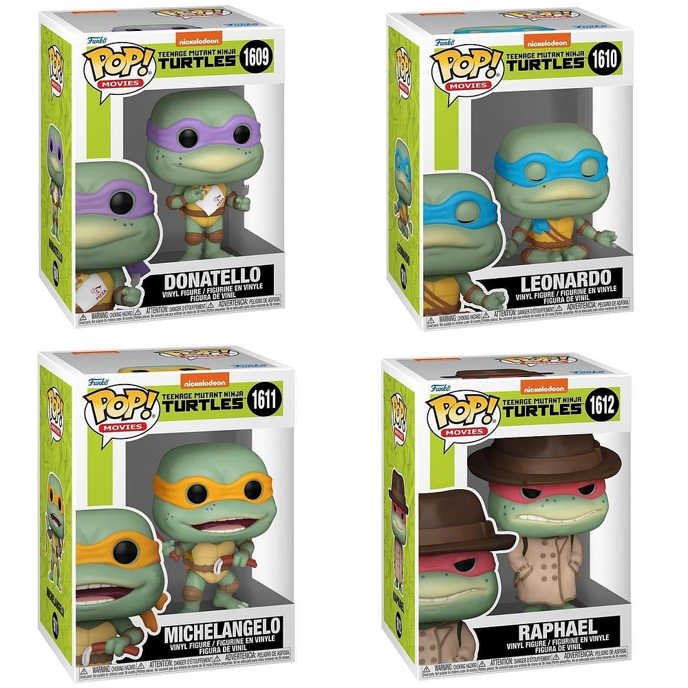 FUNKO POP! Nickelodeon: Teenage Mutant Ninja Turtles - Donatello #1609 / Leonardo #1610 Michelangelo #1611 Raphael #1612 **PREORDER**