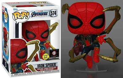 Funko Pop! Marvel - Avengers End Game: Iron Spider (with Nano Gauntlet) GITD [CHALICE EXCLUSIVE] #574