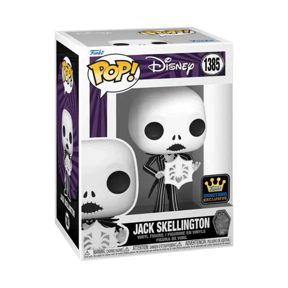 Funko Pop! Disney The Nightmare Before Christmas 30th Anniversary Jack with Snowflake (Specialty) #1385