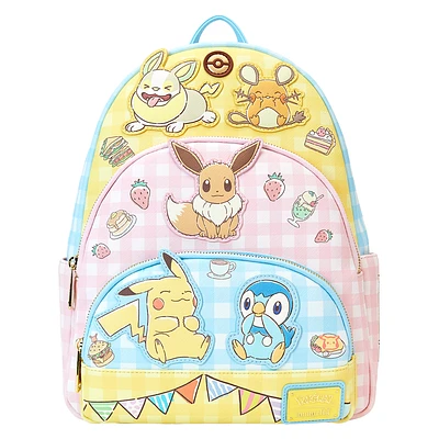 Loungefly - Pokemon Cafe Triple Pocket Mini Backpack
