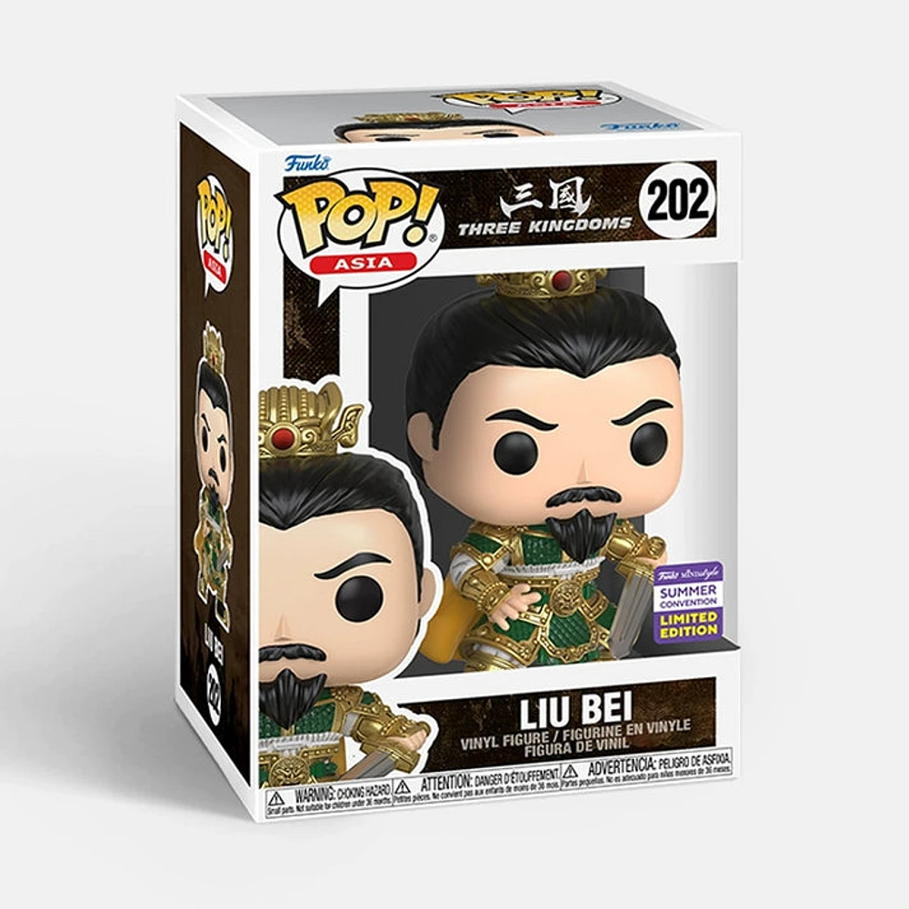 Funko Pop! Asia Liu Bei #202- Three Kingdoms - SDCC Shared Sticker 2023
